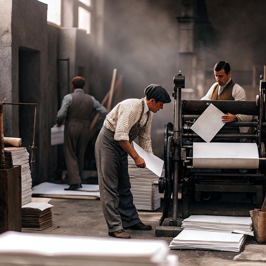 Professional business card printing process